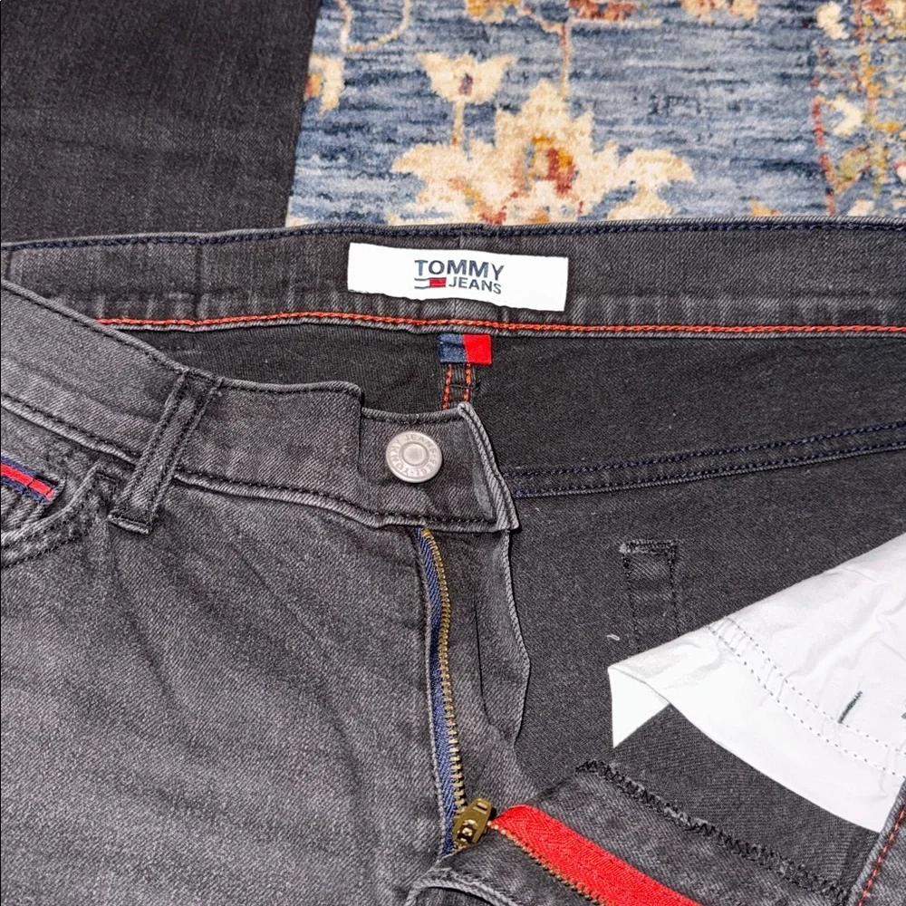 Tommy Hilfiger Charcoal Black Jeans Size 34x32 Men